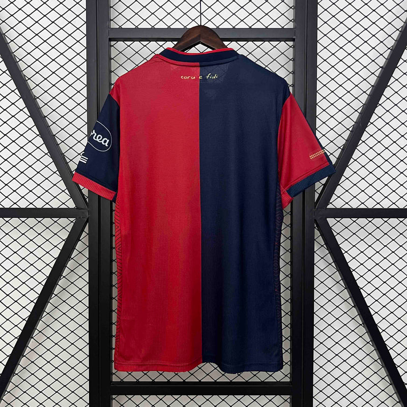 CAMISA DO CAGLIARI 24/25 AZUL E VERMELHO