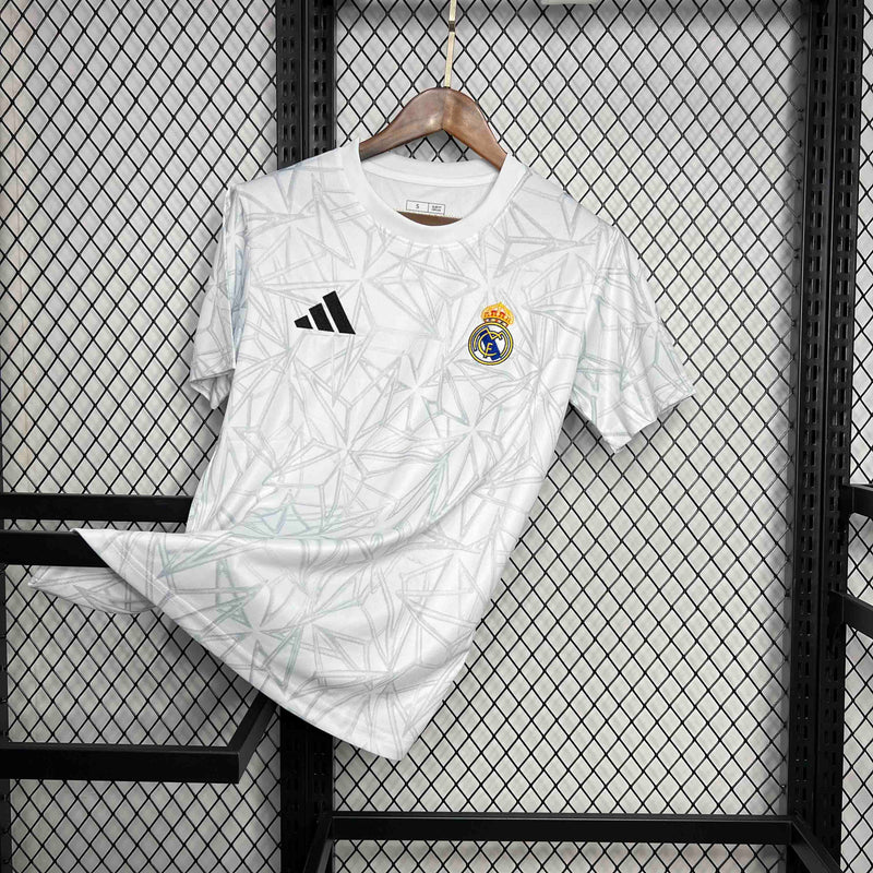 CAMISA DO REAL MADRID 24/25 BRANCO TREINO