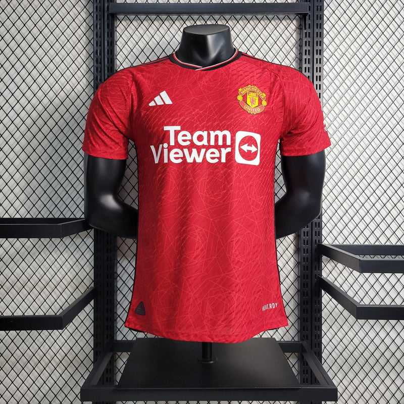 CAMISA VERSÃO PLAYER DO MANCHESTER UNITED 23/24 VERMELHO