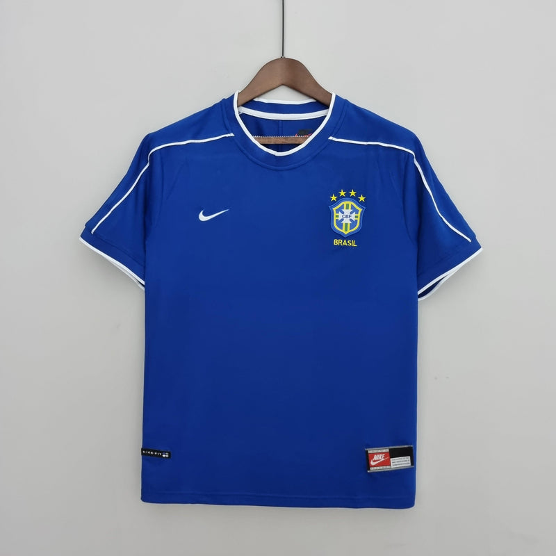 Camisa Retrô Seleção Brasil 1998/98 Away - ResPeita Sports