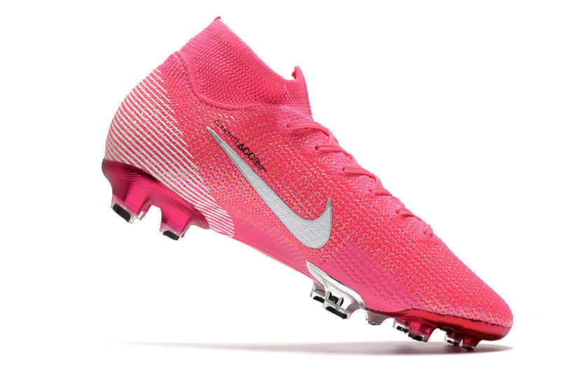 Chuteira Nike Mercurial Superfly 7 Elite Mbapp- Rosa FG