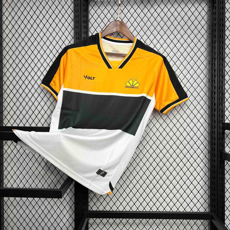 CAMISA DO CRISCIUMA 24/25 AMARELO, PRETO E BRANCO