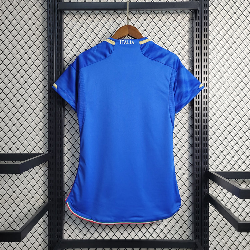 CAMISA FEMININA DA  ITALIA 23/24 AZUL