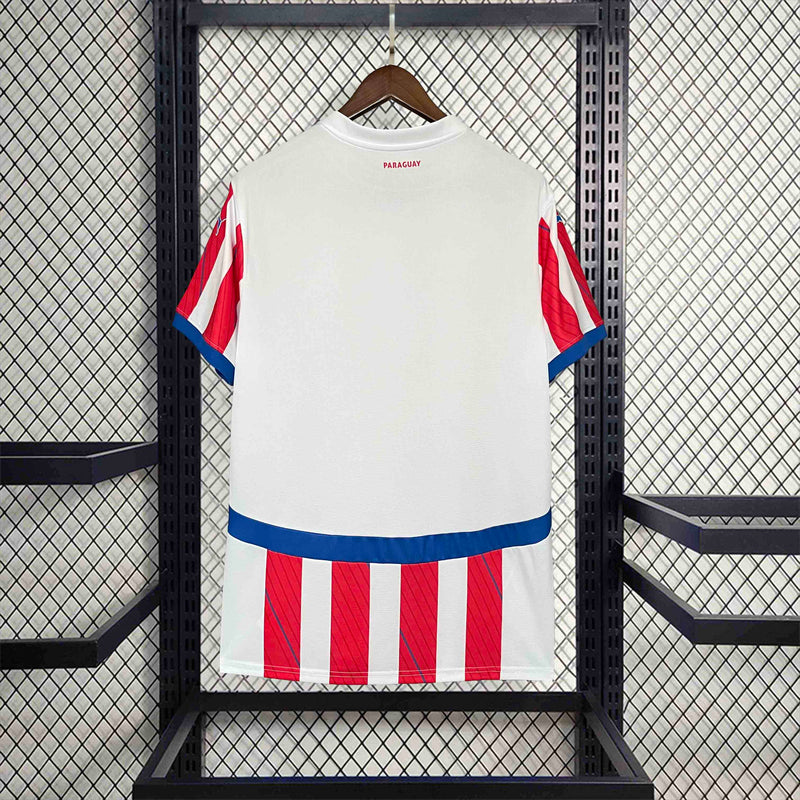 CAMISA DA SELEÇÃO DO PARAGUAY 25/26 BRANCO E VERMELHO