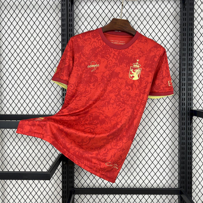 CAMISA DA SELEÇÃO DA ESPANHA 24/25 VERMELHO EDIÇÃO ESPECIAL