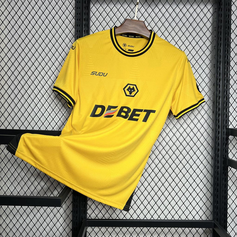 CAMISA DO WOLVES 24/25 AMARELO