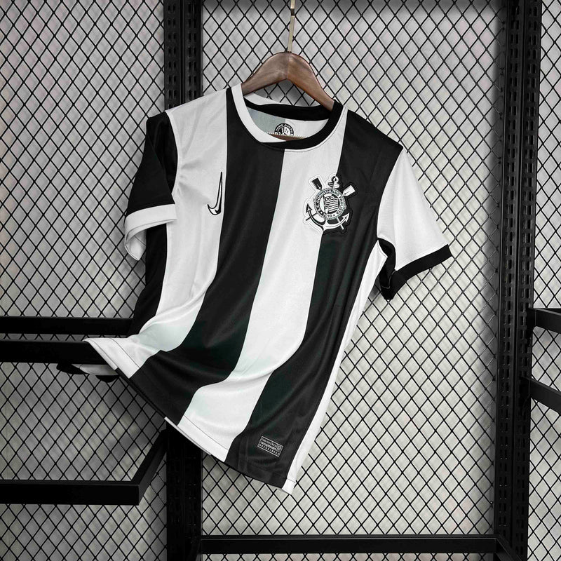 CAMISA DO CORINTHIANS 24/25 PRETO E BRANCO