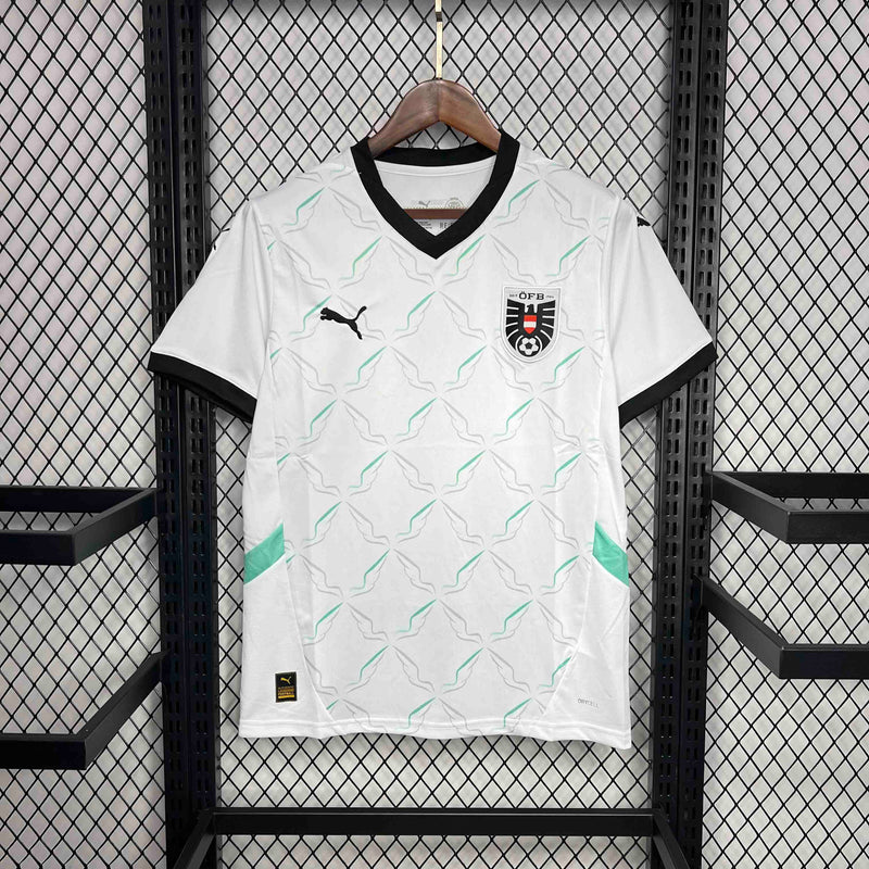 CAMISA DA SELEÇÃO DA AUSTRIA 25/26 BRANCO