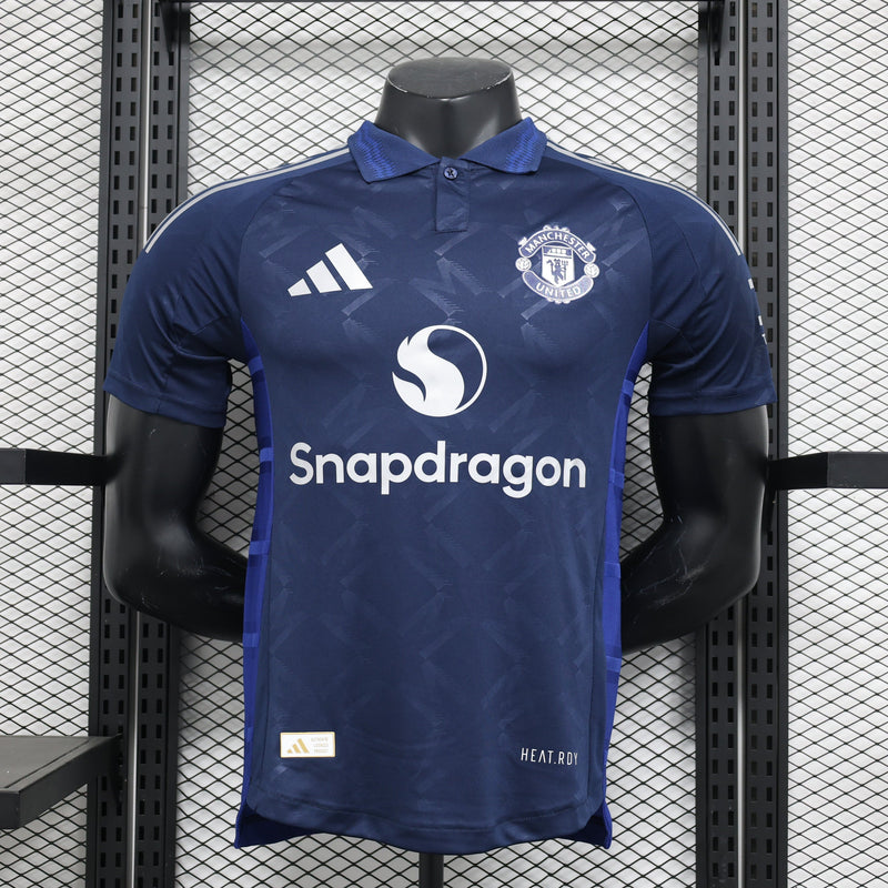 CAMISA VERSÃO PLAYER DO MANCHESTER UNITED 24/25 AZUL