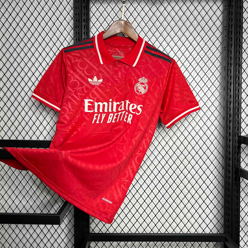 CAMISA DO REAL MADRID 24/25 VERMELHO