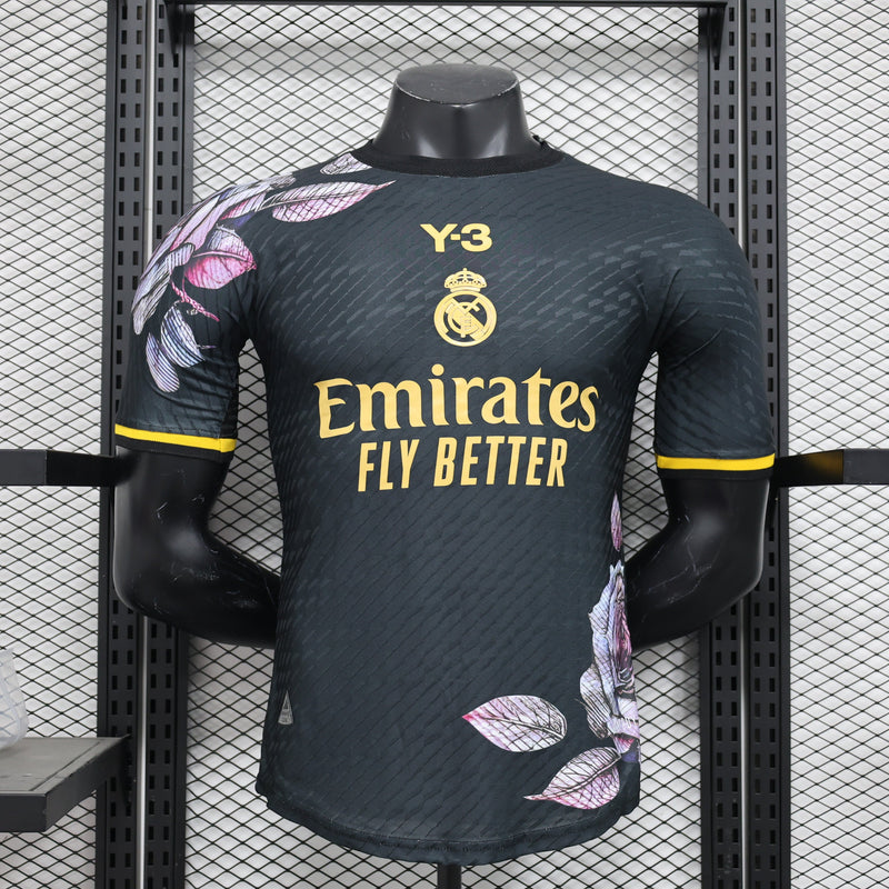 CAMISA VERSÃO PLAYER DO REAL MADRID 24/25 PRETO EDIÇÃO ESPECIAL