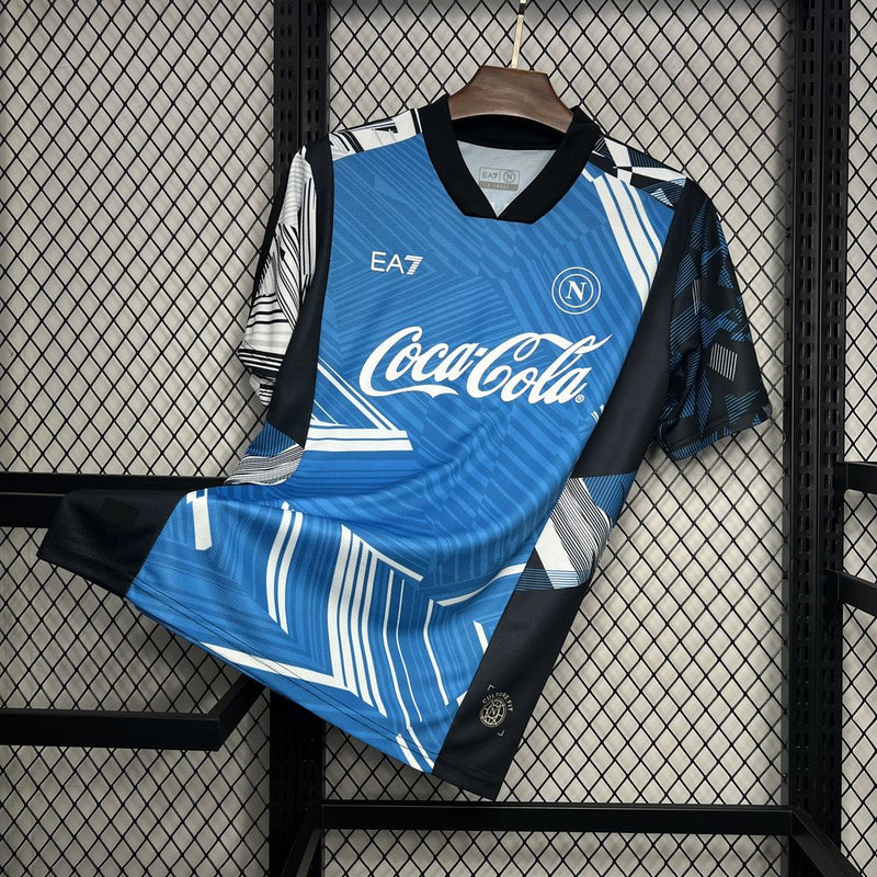 CAMISA DO NAPOLI 24/25 PRETO E AZUL EDIÇÃO ESPECIAL