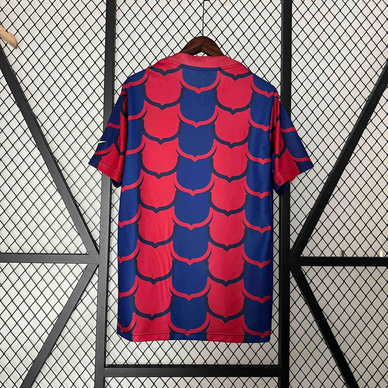 CAMISA DO BARCELONA 24/25 VERMELHO E AZUL