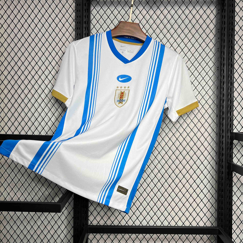 CAMISA DA SELEÇÃO DO URUGUAY 25/26 BRANCO PRÉ JOGO