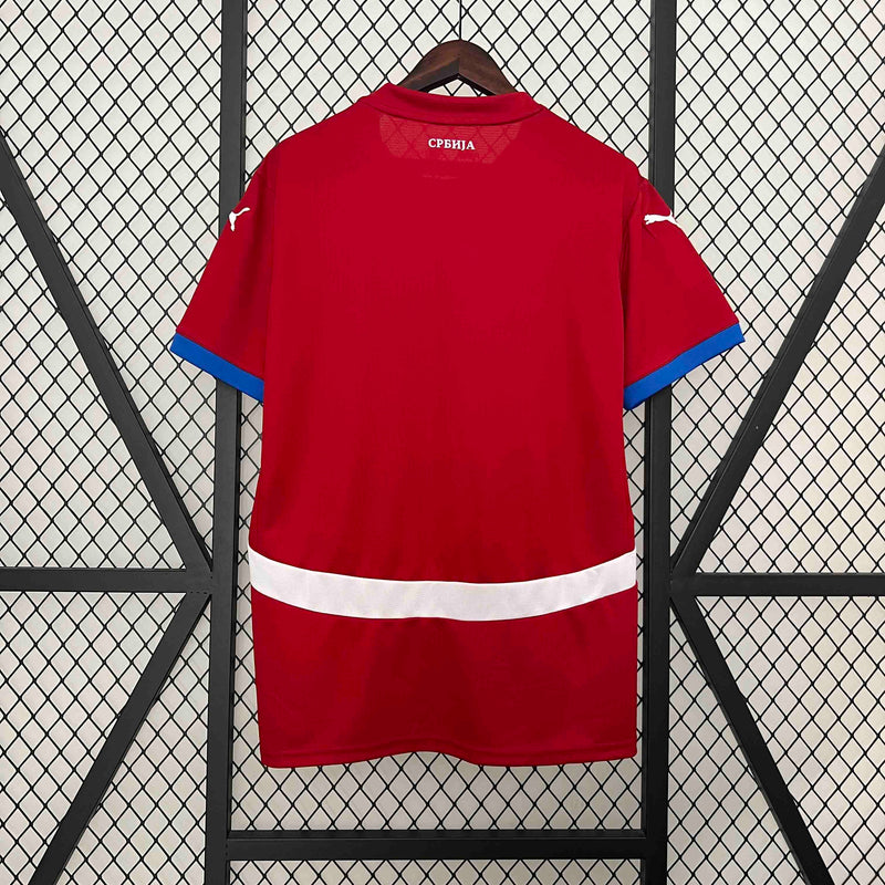 CAMISA DA SELEÇÃO DA SERVIA 25/26 VERMELHO