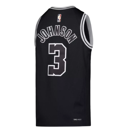 Regata San Antonio Spurs - Keldon Johnson- 2022/23 Swingman Jersey - Preto