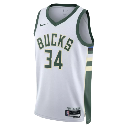 Regata Milwaukee Bucks - Giannis Antetokounmpo - 2022/23 Swingman Jersey - Branca